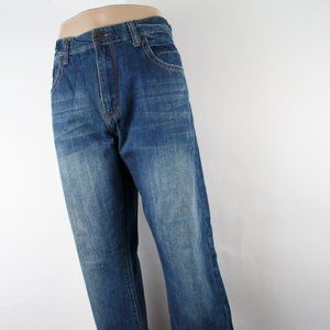 Flypaper Jeans Loose Fit (38 X 33) Men's Denim Jeans Dark Wash Zip Fly